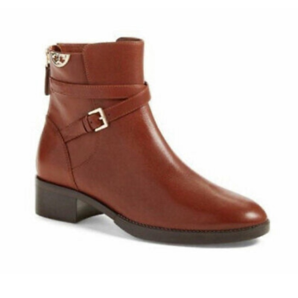Tory Burch Sidney Boots in Penny Brown